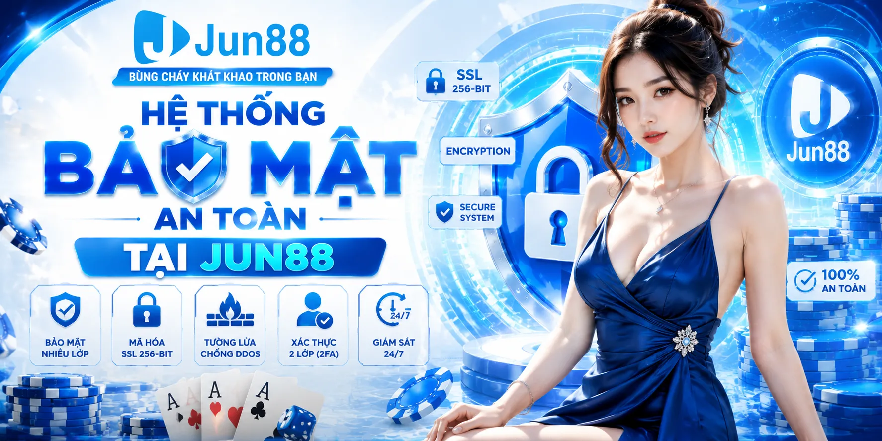 Hệ thống bảo mật an toàn tại jun88